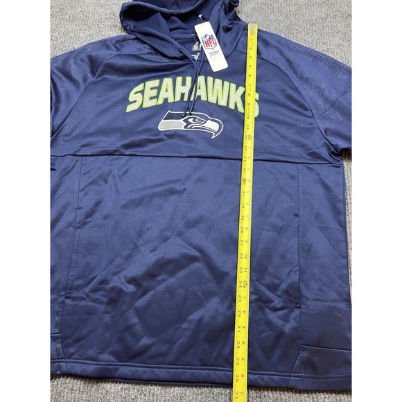 NWT NFL‎ Apparel Seattle Seahawks NFL Mens Hoodie Sweatshirt XL Dri-fit Stitched - Picture 6 of 10